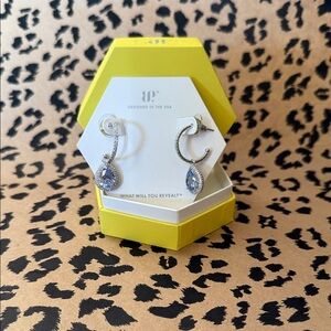 BP The Delilah Earrings
Lab created aquamarine spinel on rhodium plating